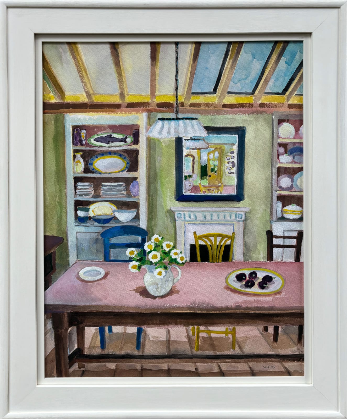 Lottie Cole, Kitchen with Skylights and Plums (Hungerford Gallery)