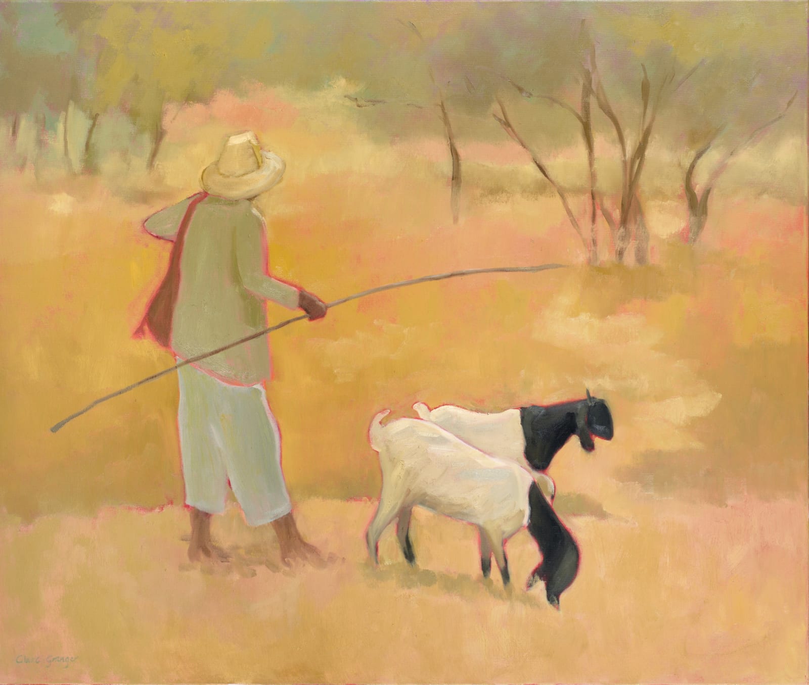 Clare Granger, Walking with Goats II