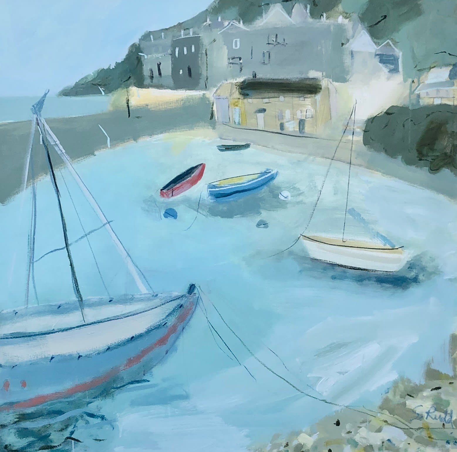Sam Rudd, Mousehole Harbour (Hungerford Gallery)