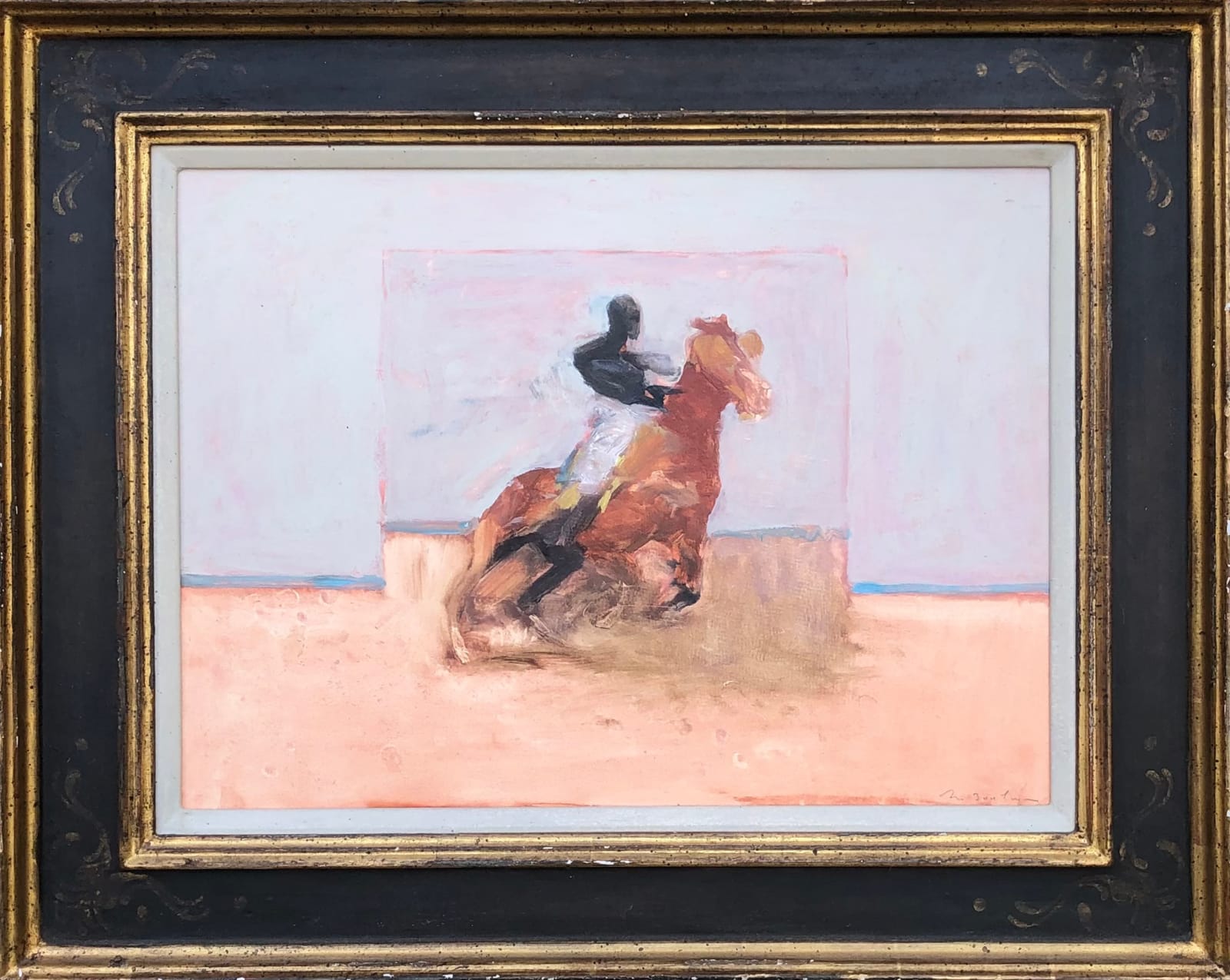 Antoine de La Boulaye, Horseman