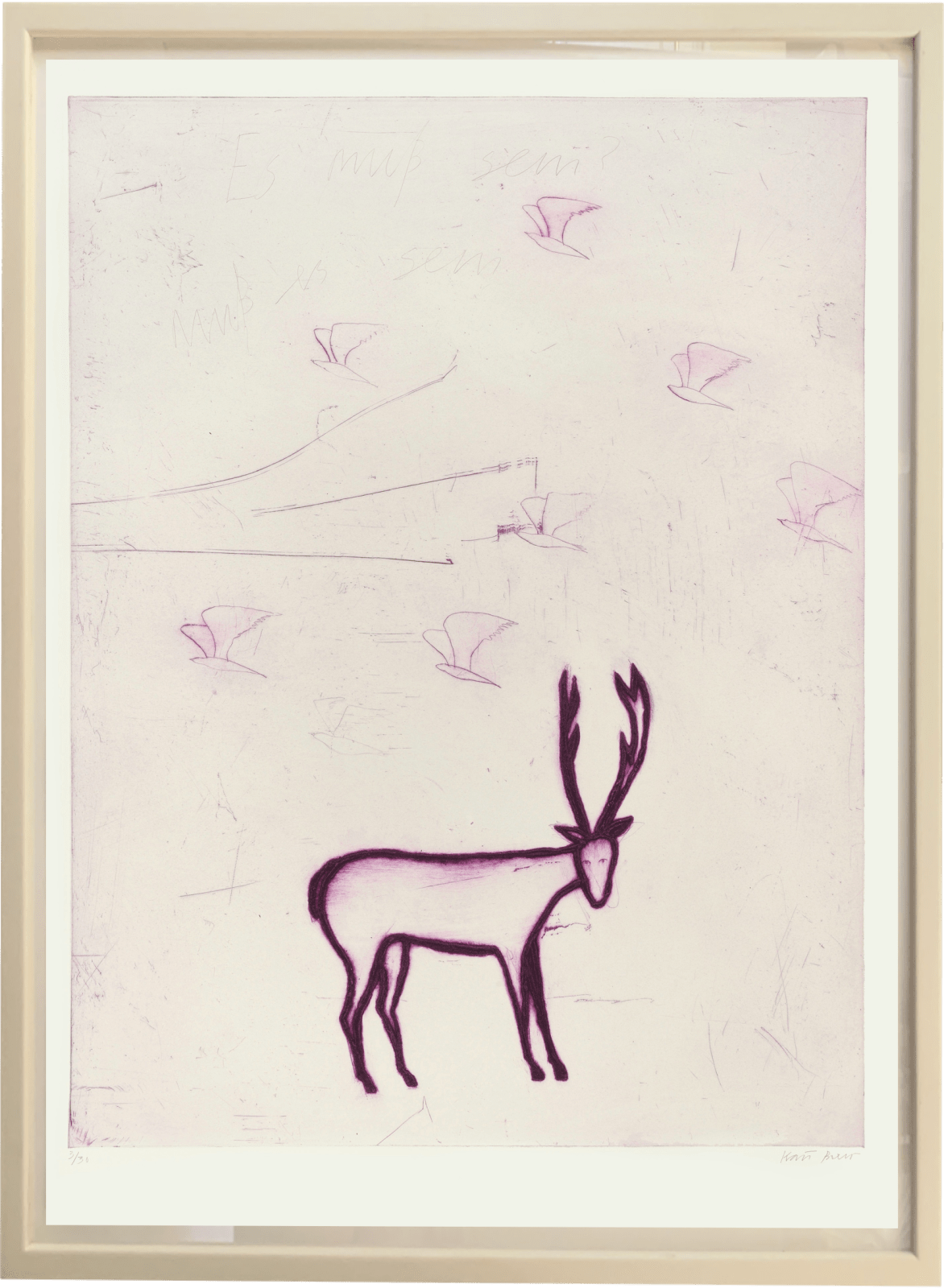 Kate Boxer, The Sins of sex and kisses of birds (Unframed)