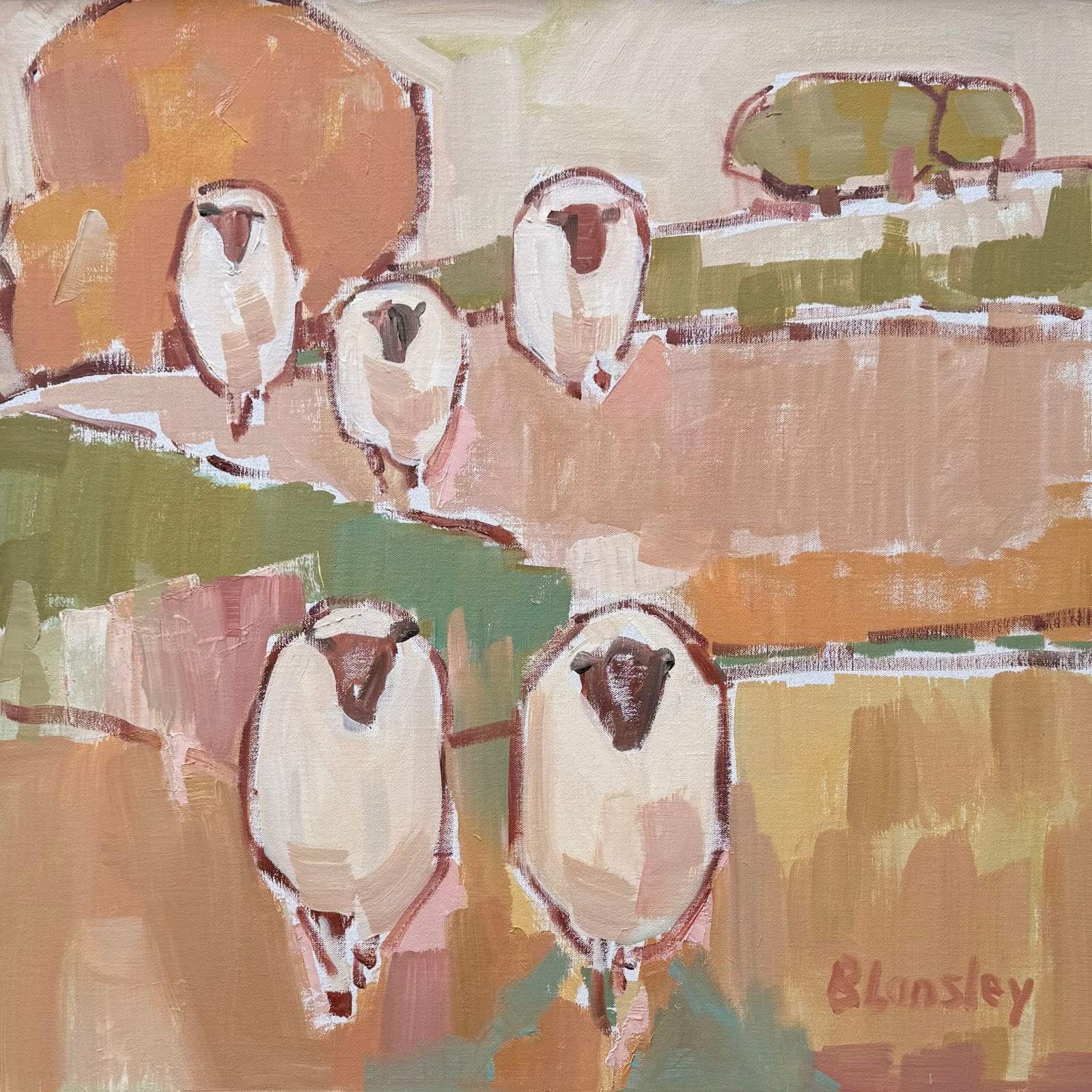Bridget Lansley, Running to the Fence (Hungerford Gallery)