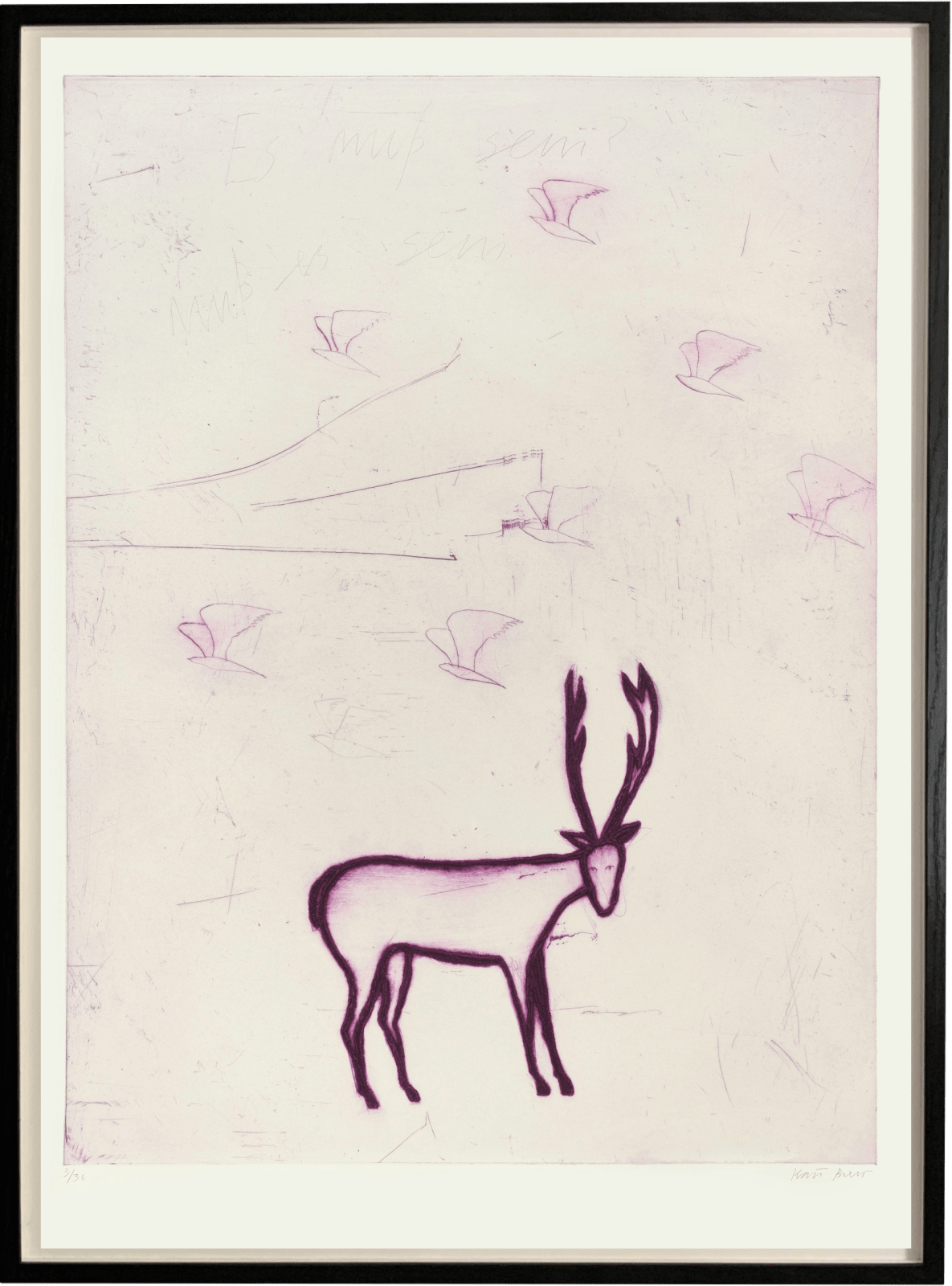 Kate Boxer, The Sins of sex and kisses of birds (Unframed)