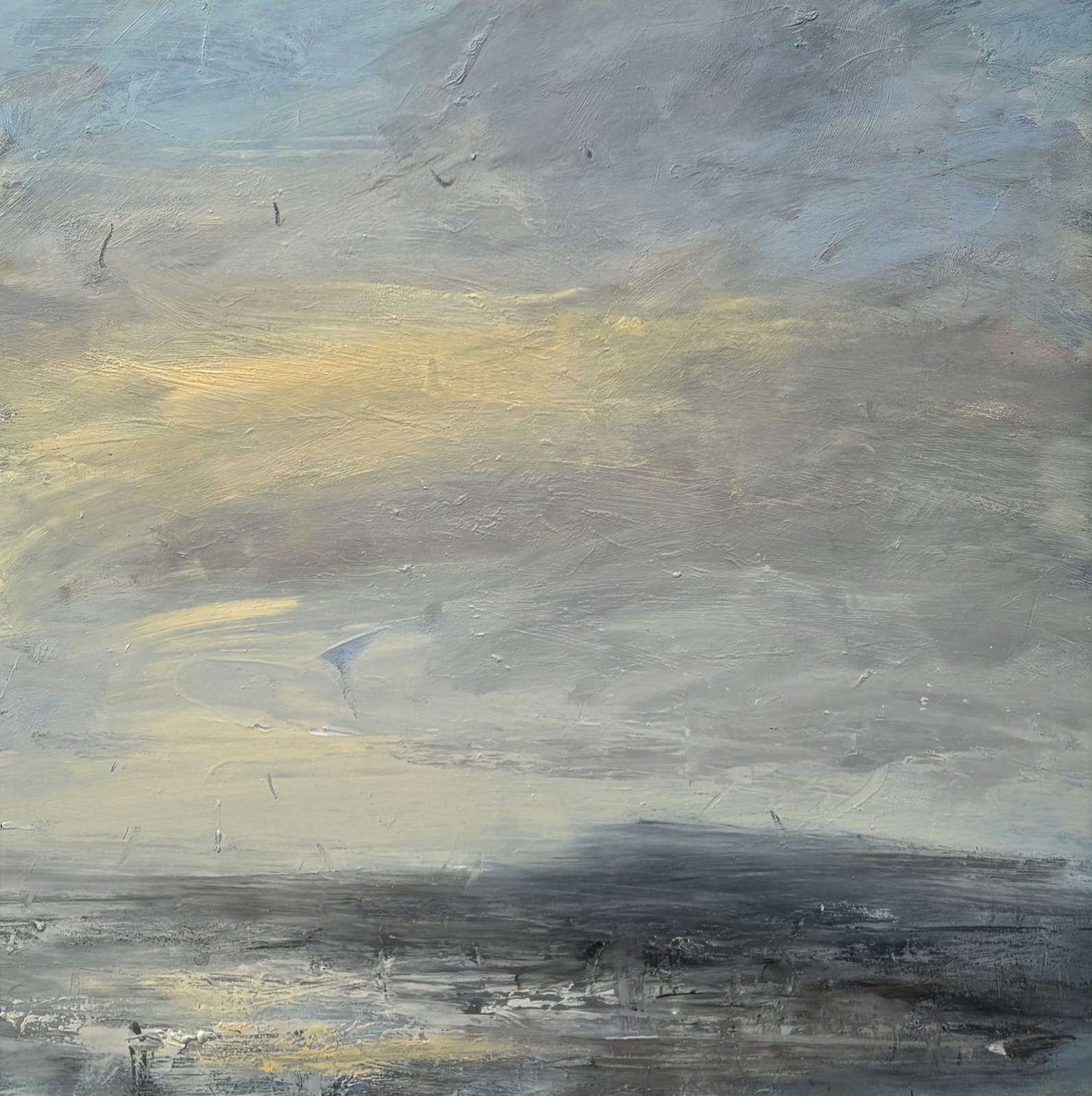 Louise Balaam, Headland, Golden Light (Hungerford Gallery)