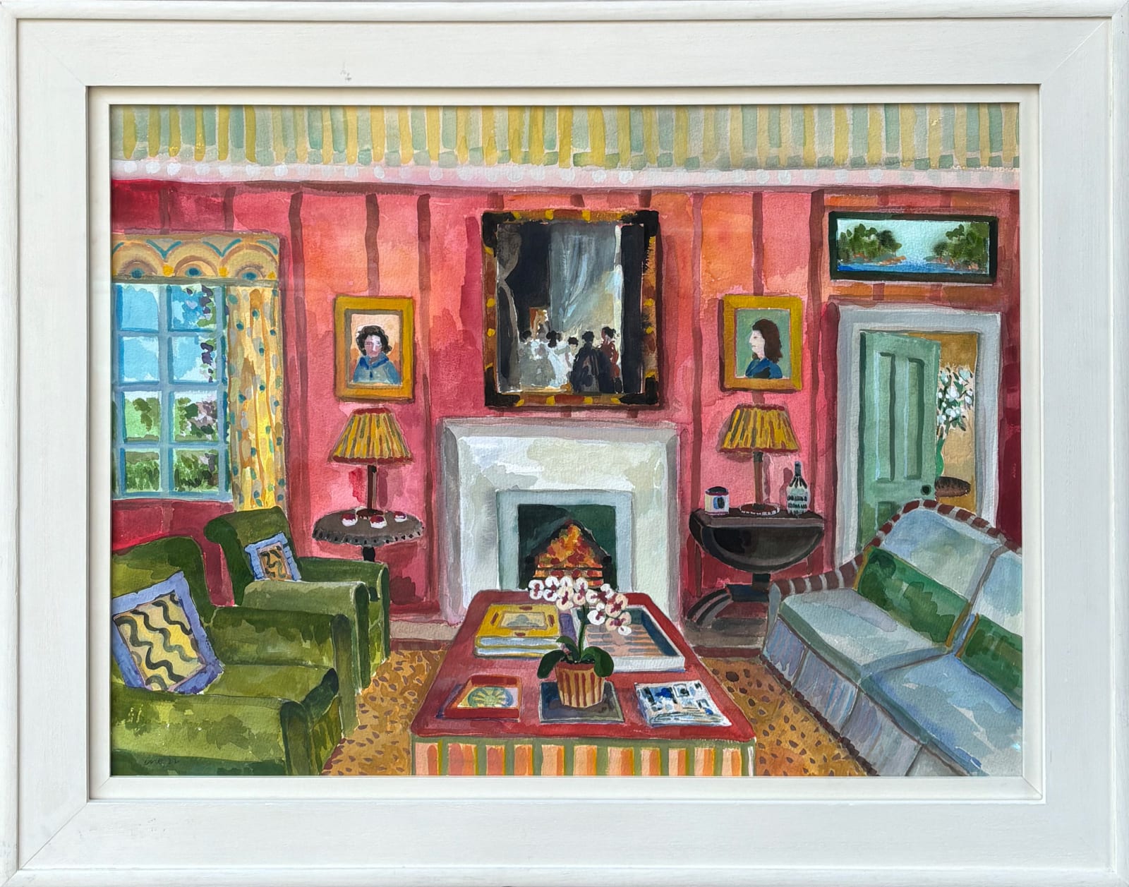 Lottie Cole, In the Wings with Dame Laura Knight and Two Women (Anon) (Hungerford Gallery)