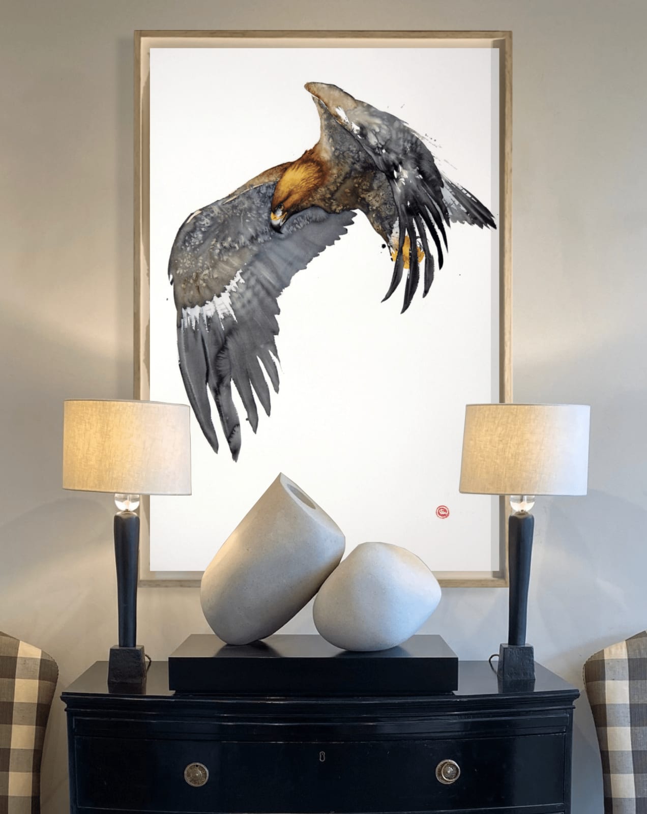 Karl Martens, Golden Eagle Flying I (Hungerford Gallery)