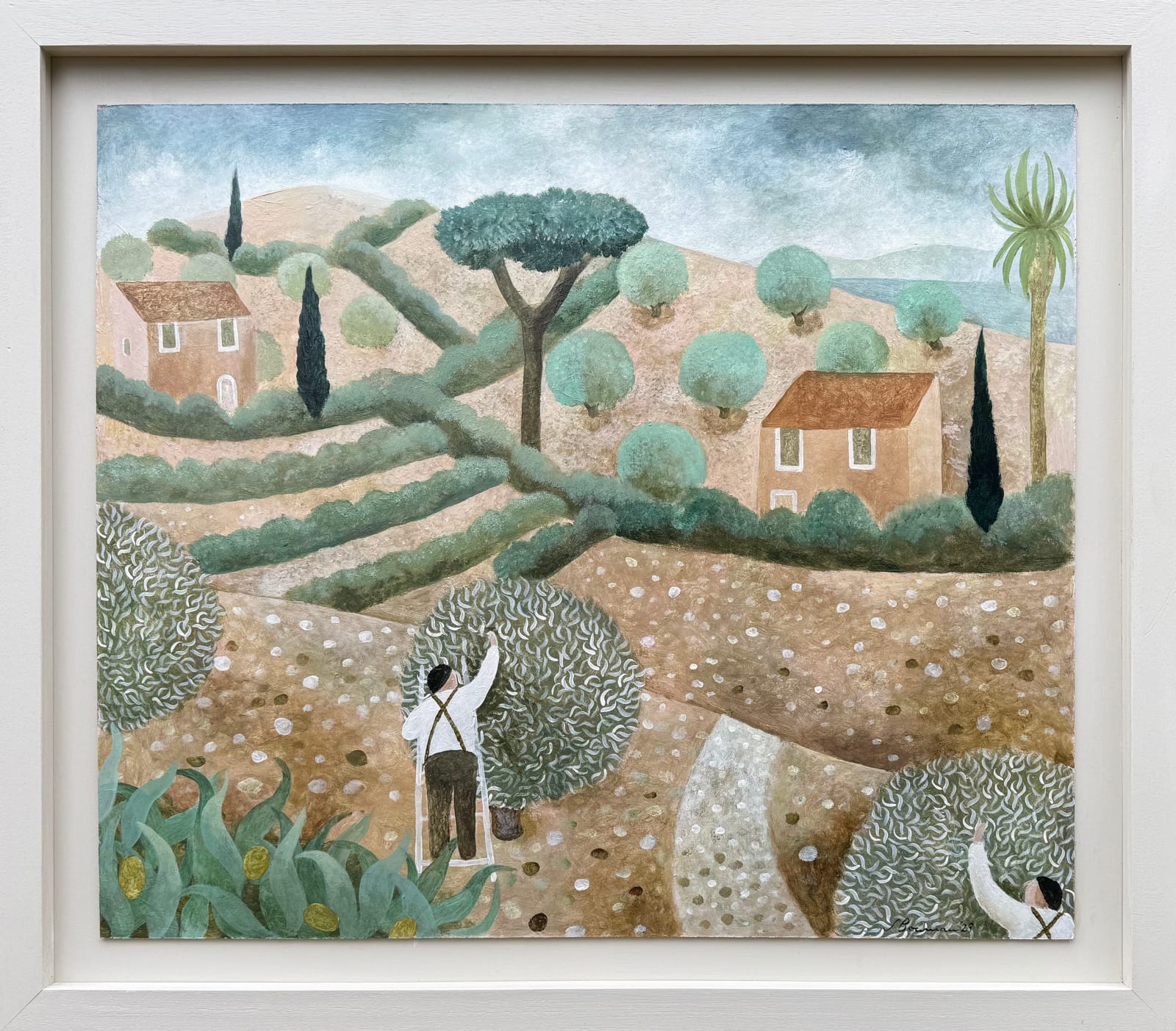 Sarah Bowman, Pickers In The Olive Grove (Hungerford Gallery)