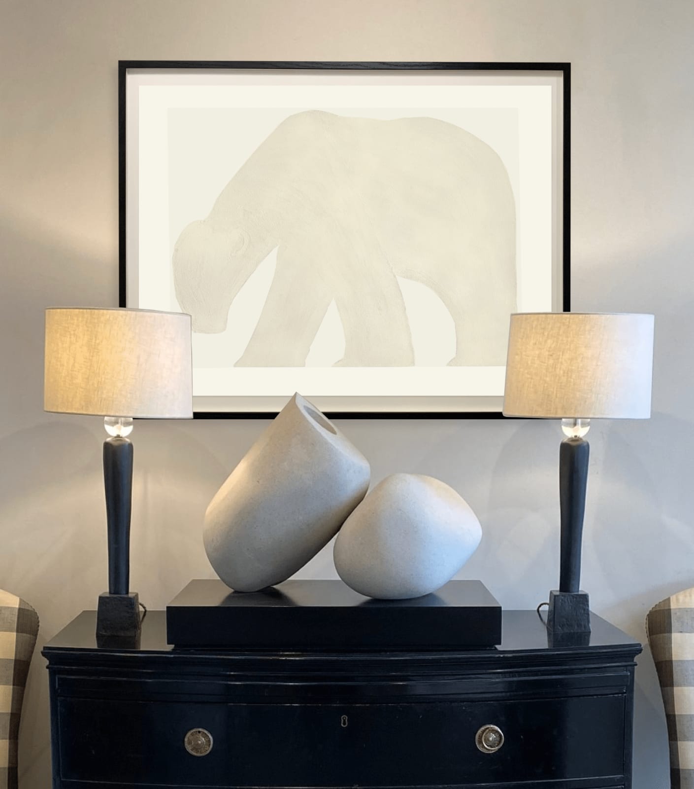 Kate Boxer, Polar Bear - White (Unframed)