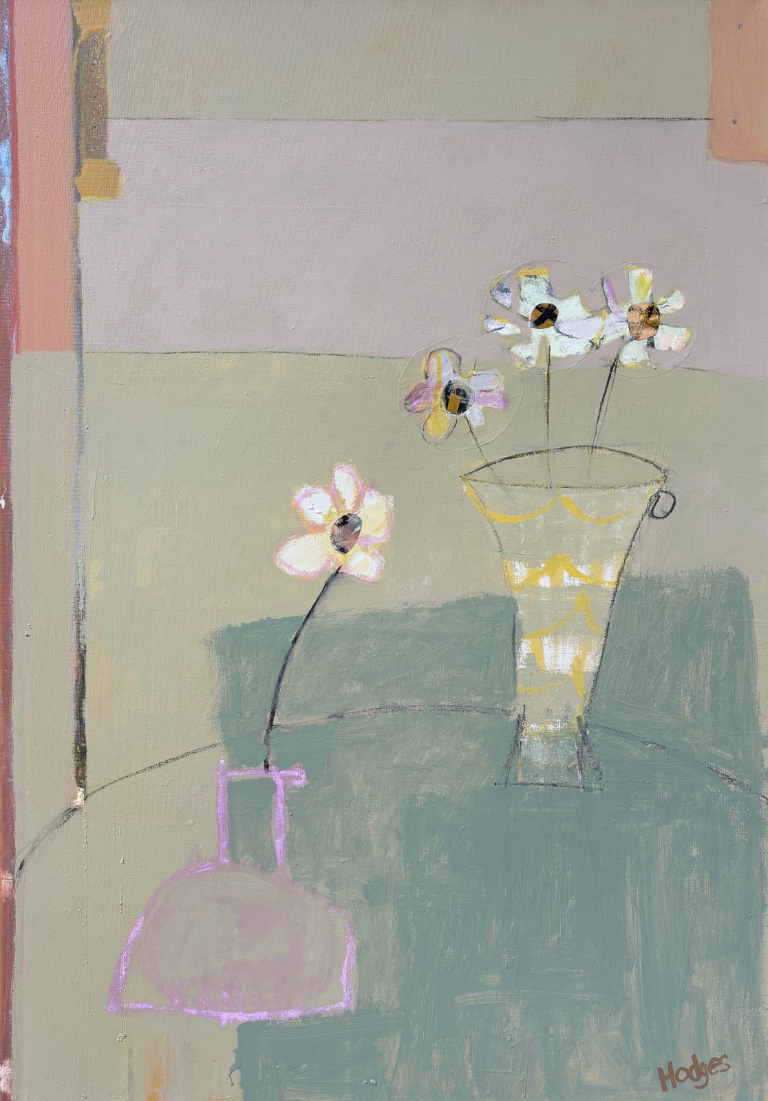 Felice Hodges, Anemones on Celadon