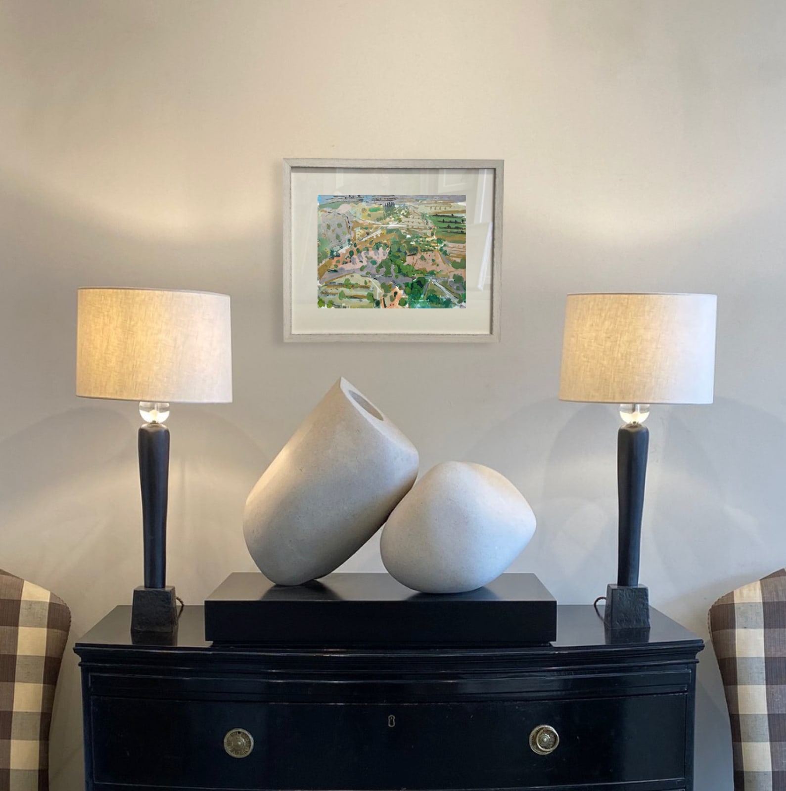 Ian Norris, Hillside Terraces (London Gallery)