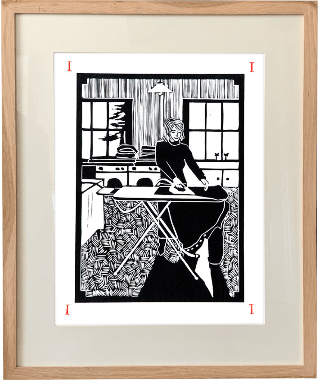 Dione Verulam, i is for ironing (Unframed)