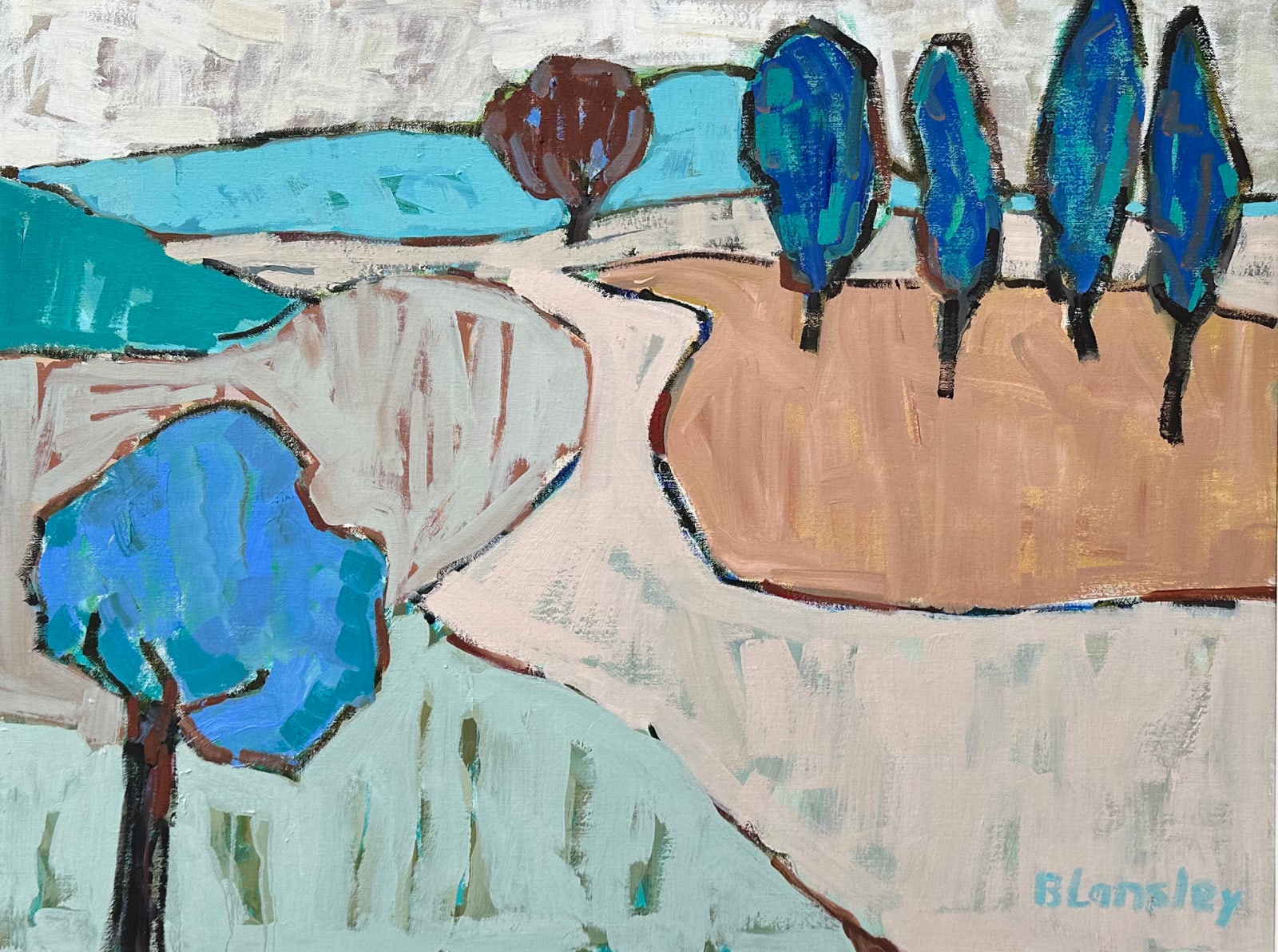 Bridget Lansley, The Way is Pink