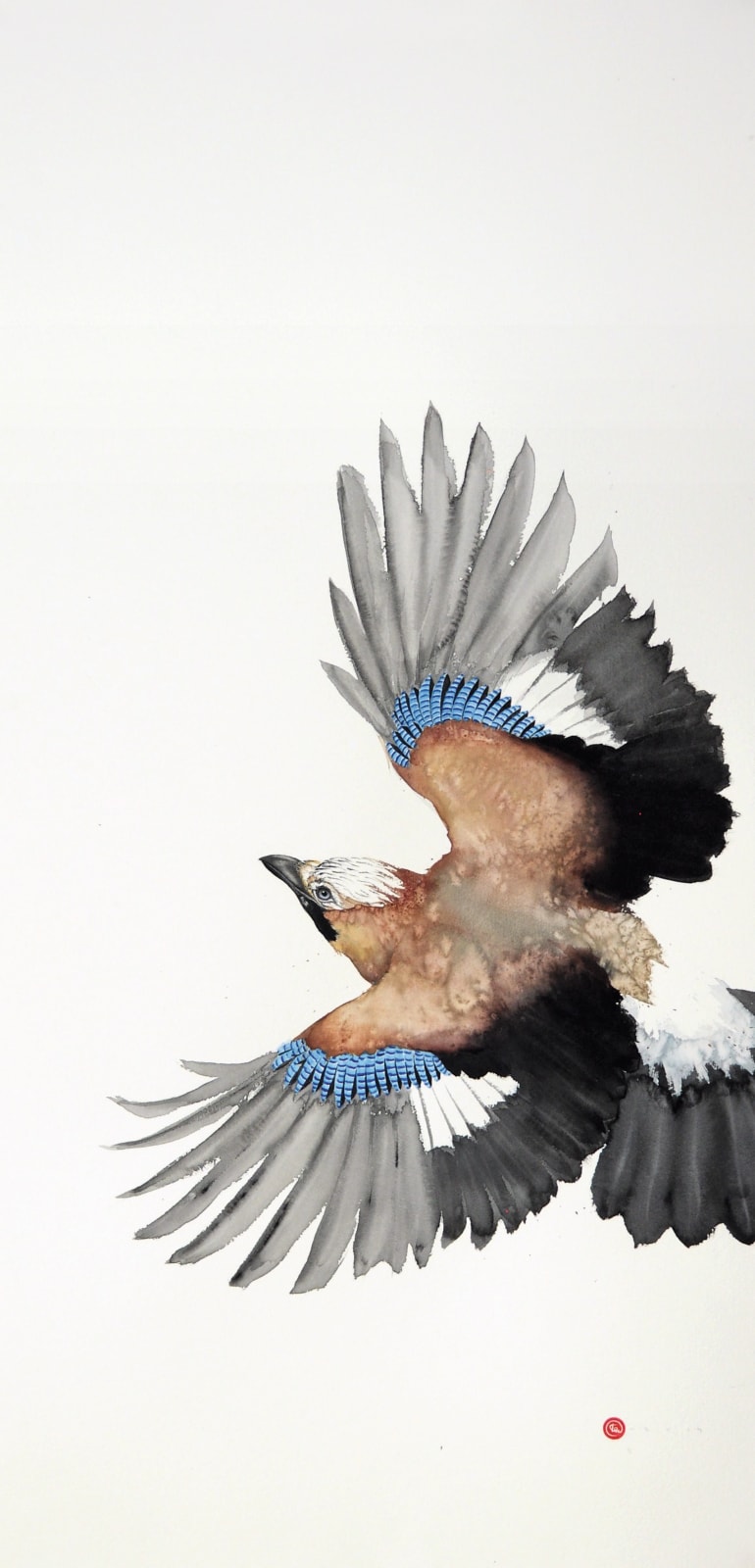 Karl Martens, Jay Flying II (Unframed) (London Gallery)