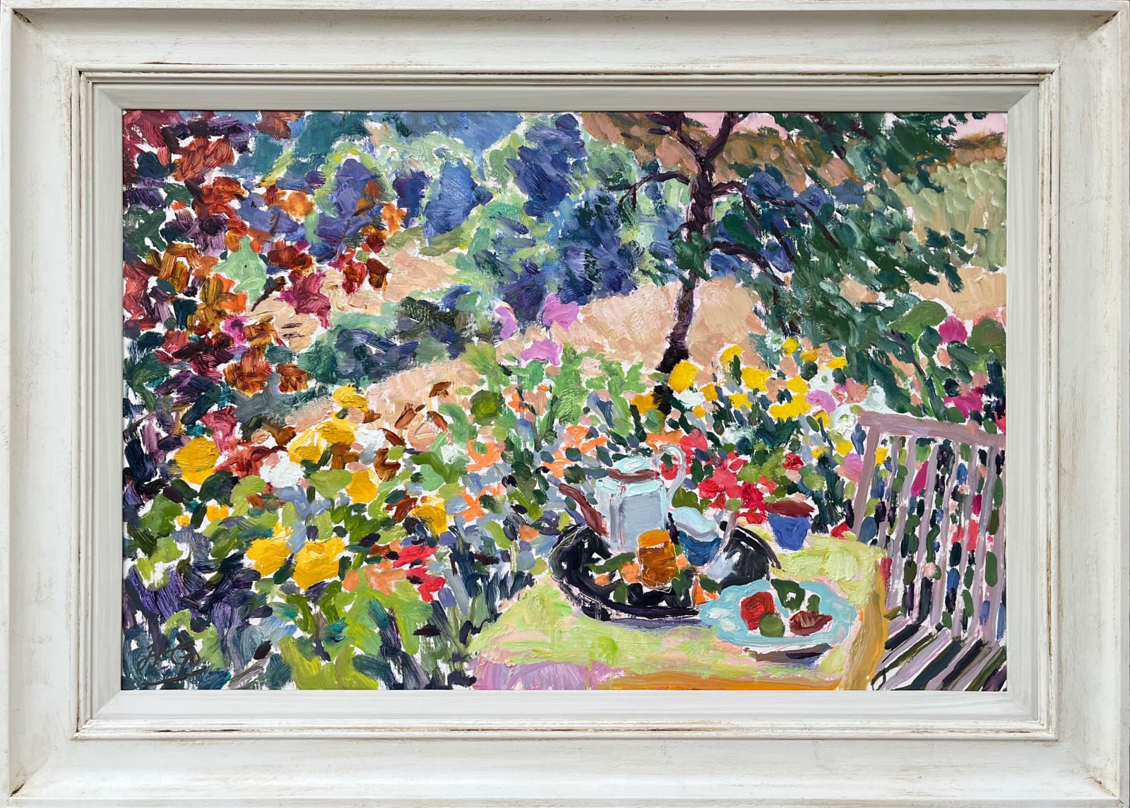 Hugo Grenville, Late Summer: The Terrace at the Old Granary (Hungerford Gallery)