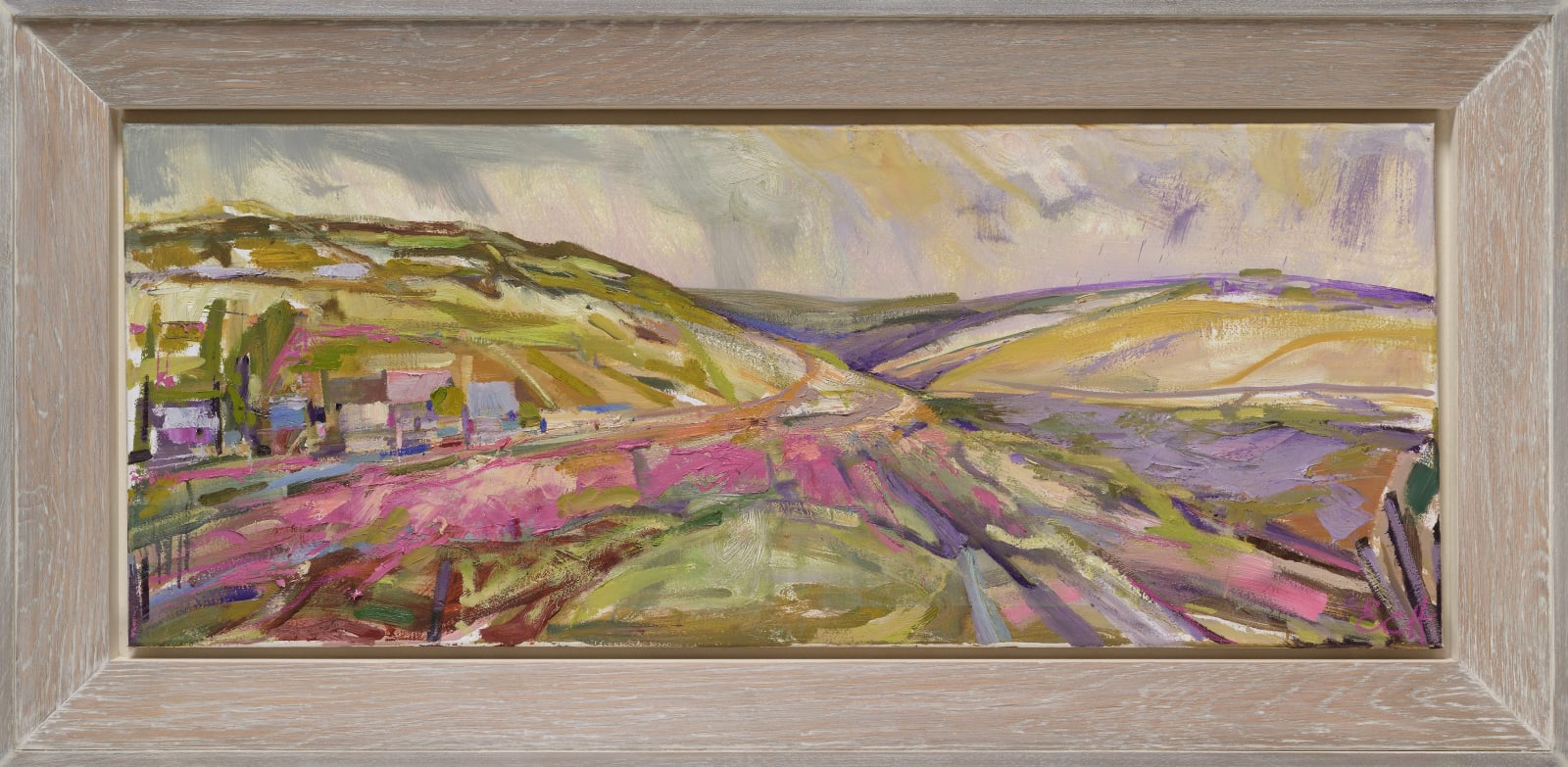 Emma Haggas, Village in the Dales (Hungerford Gallery)