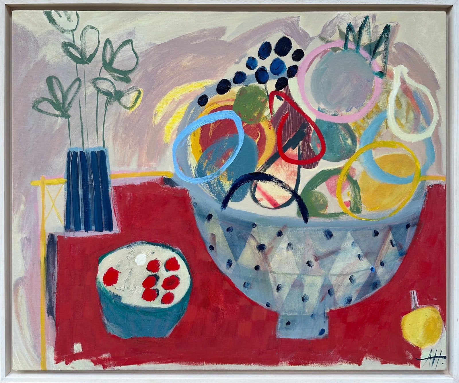 Anna Hymas, Still Life with Fruit Bowl (Hungerford Gallery)