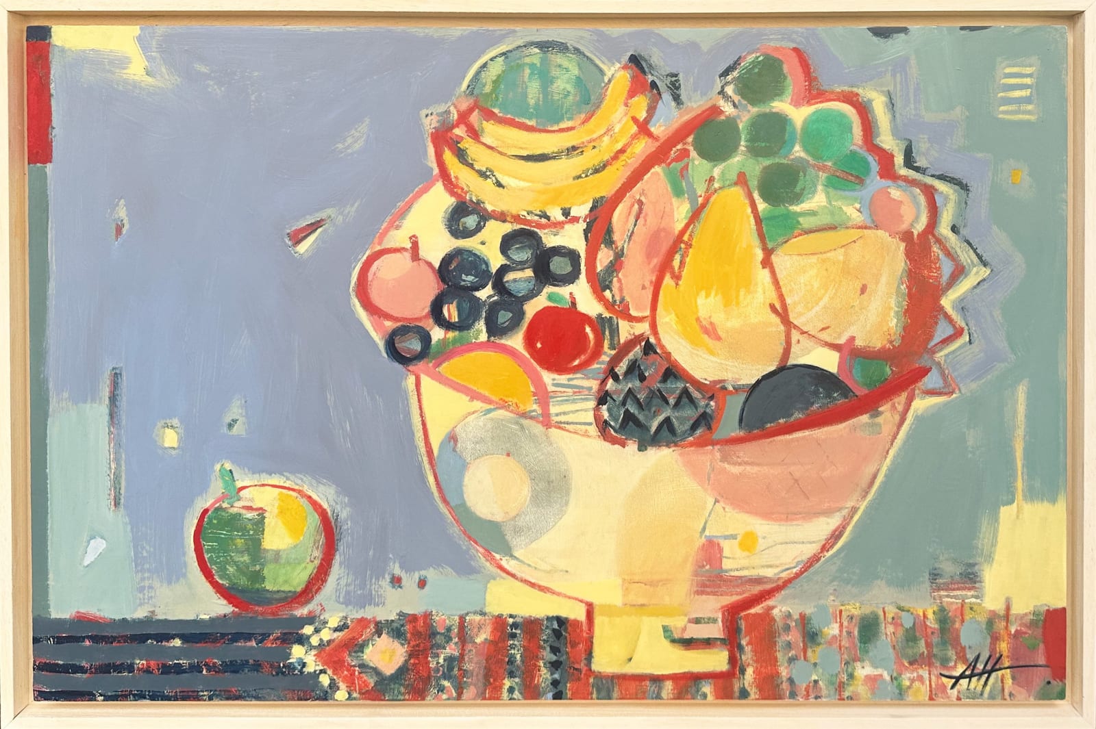 Anna Hymas, Fruit Bowl (with Fallen Apple)