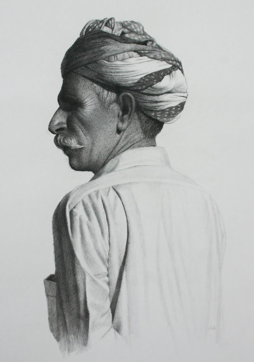 Rajasthani Rabari man close up Stock Photo - Alamy