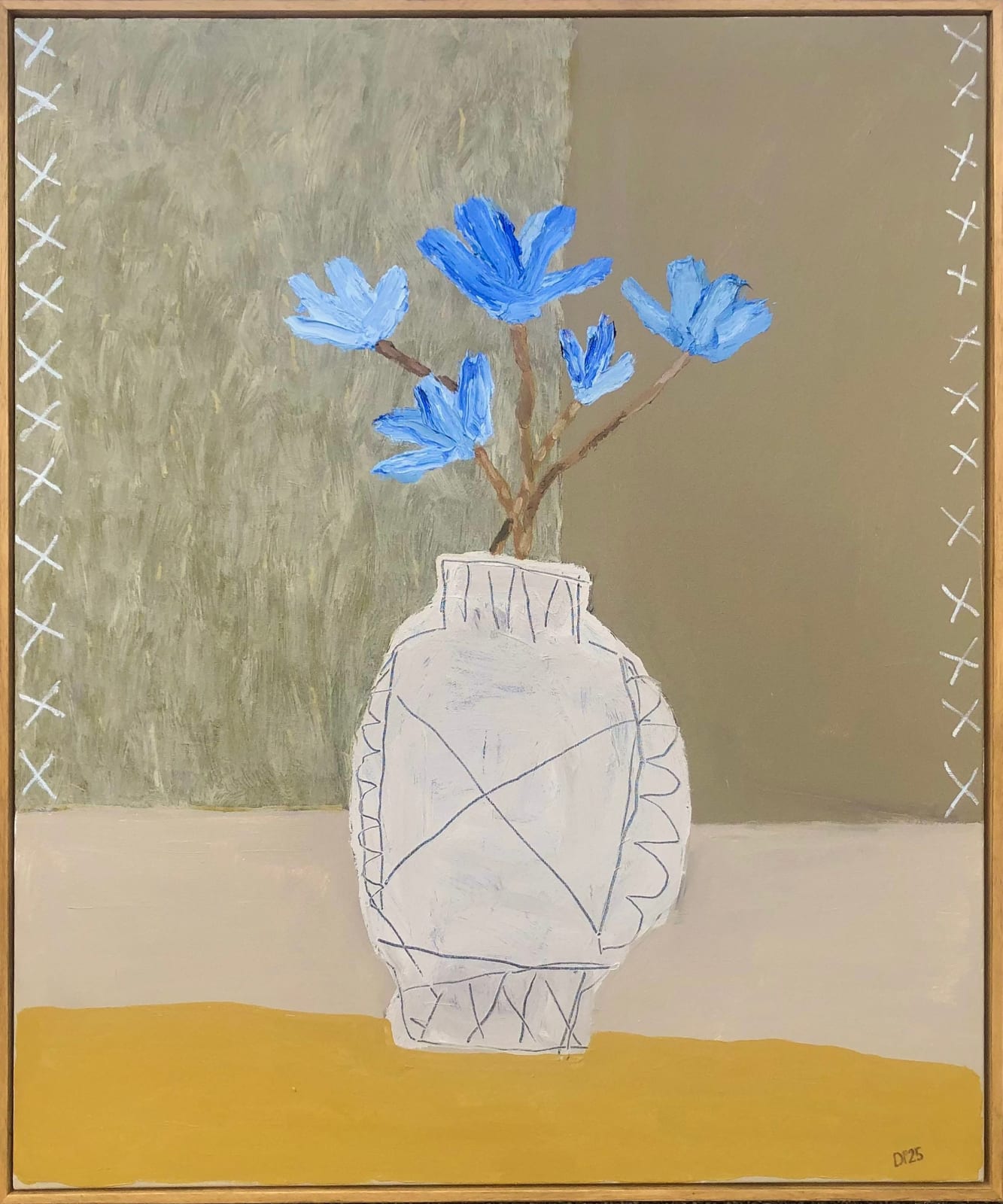 David Pearce, Large Cornflowers (Hungerford Gallery)