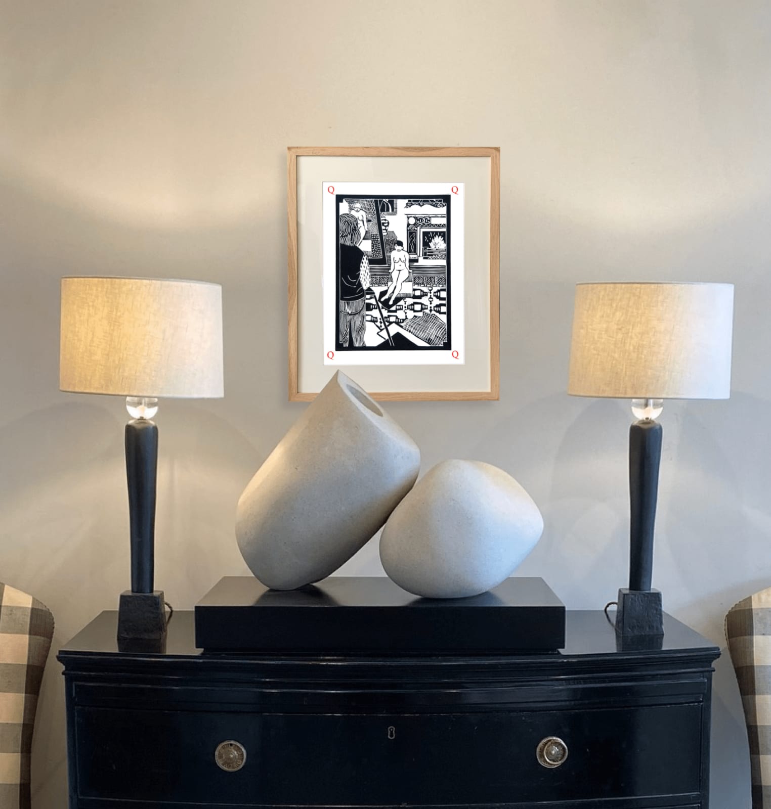 Dione Verulam, q is for questing (Unframed)