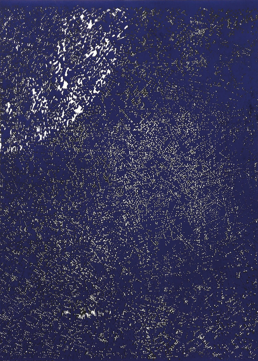 Marie Lepetit, Lune de printemps bleu eléctrique, 2020
