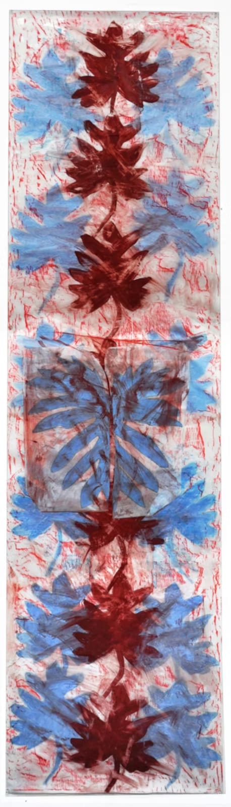 Central Leaves with Blue, 2013