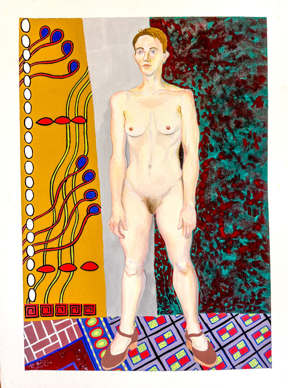 Bruce Cahn, Standing Young Woman , 1998