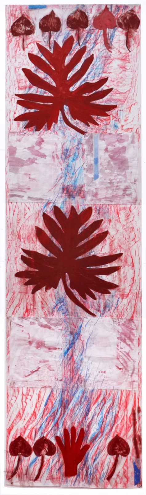 Red Hand with Four Panels, 2016