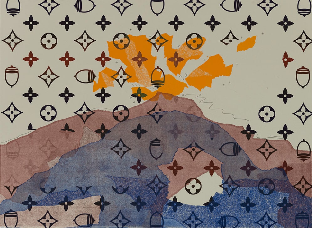 Fox Spears, Mountain Dreams of Being a Volcano I series, 2022