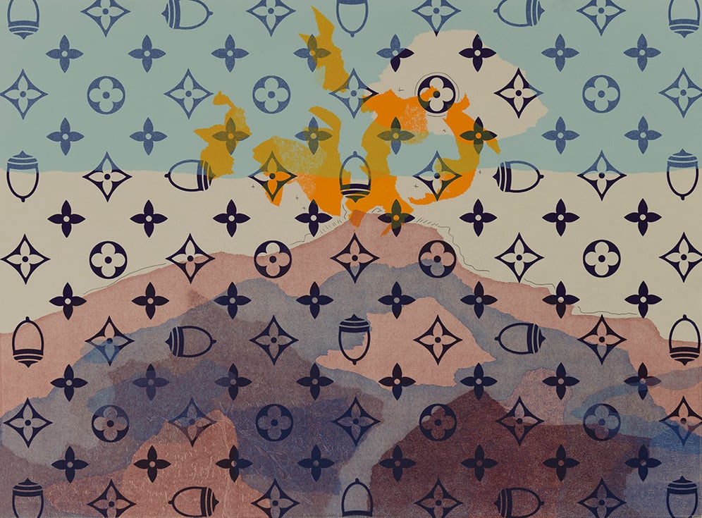 Fox Spears, Mountain Dreams of Being a Volcano I series, 2022