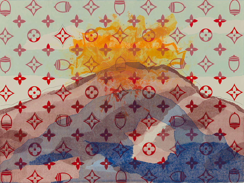 Fox Spears, Mountain Dreams of Being a Volcano I series, 2022