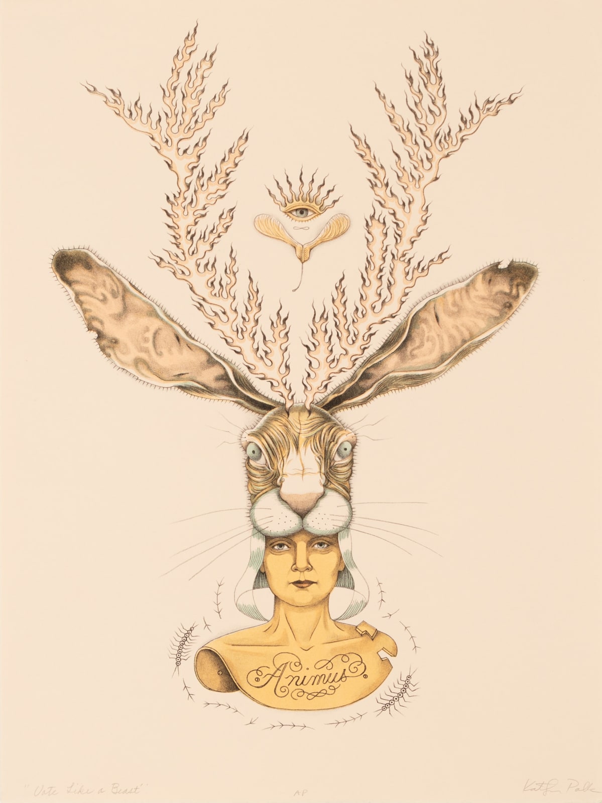 Kathryn Polk, Vote Like a Beast, 2019