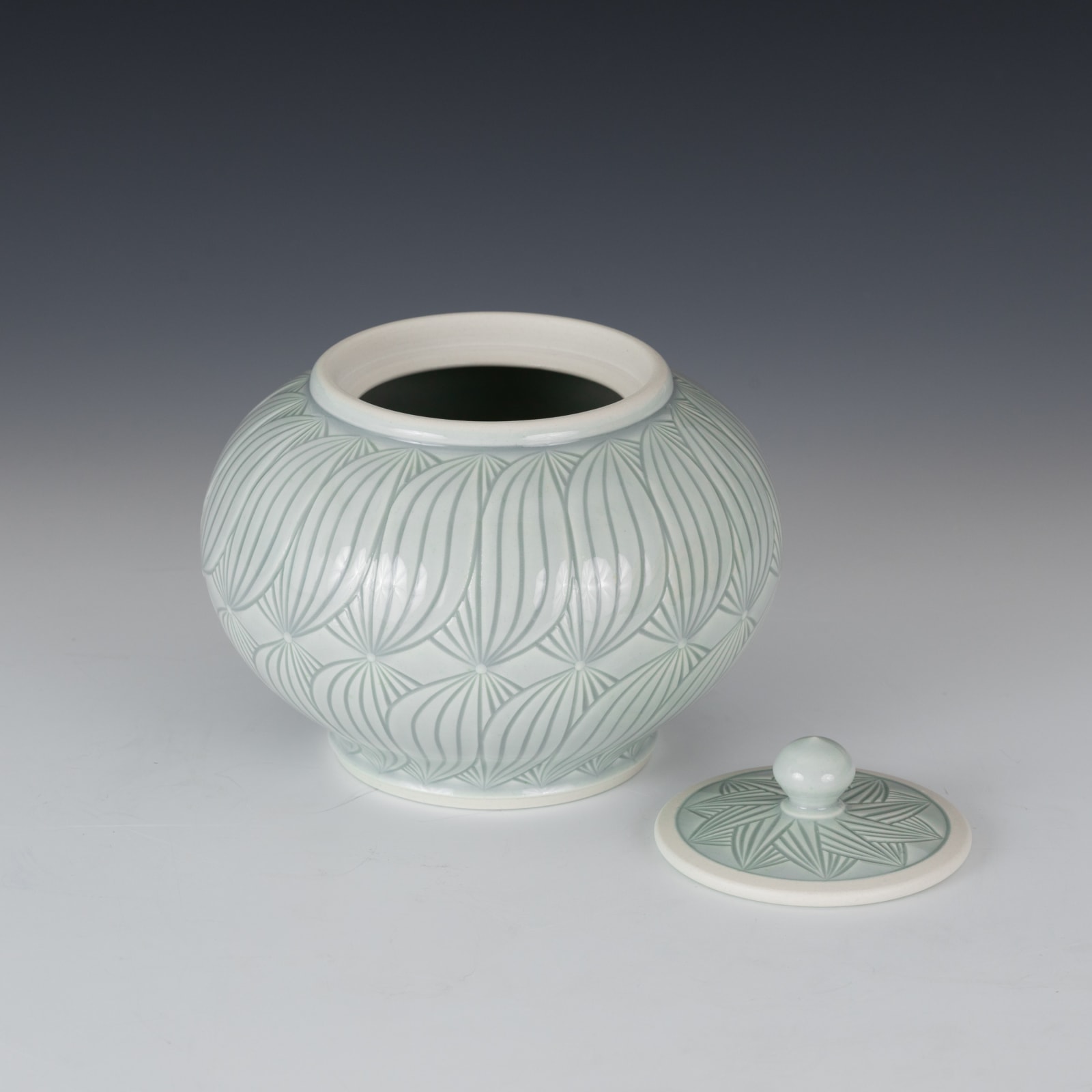Adam Field, Medium Covered Porcelain Jar with Lid