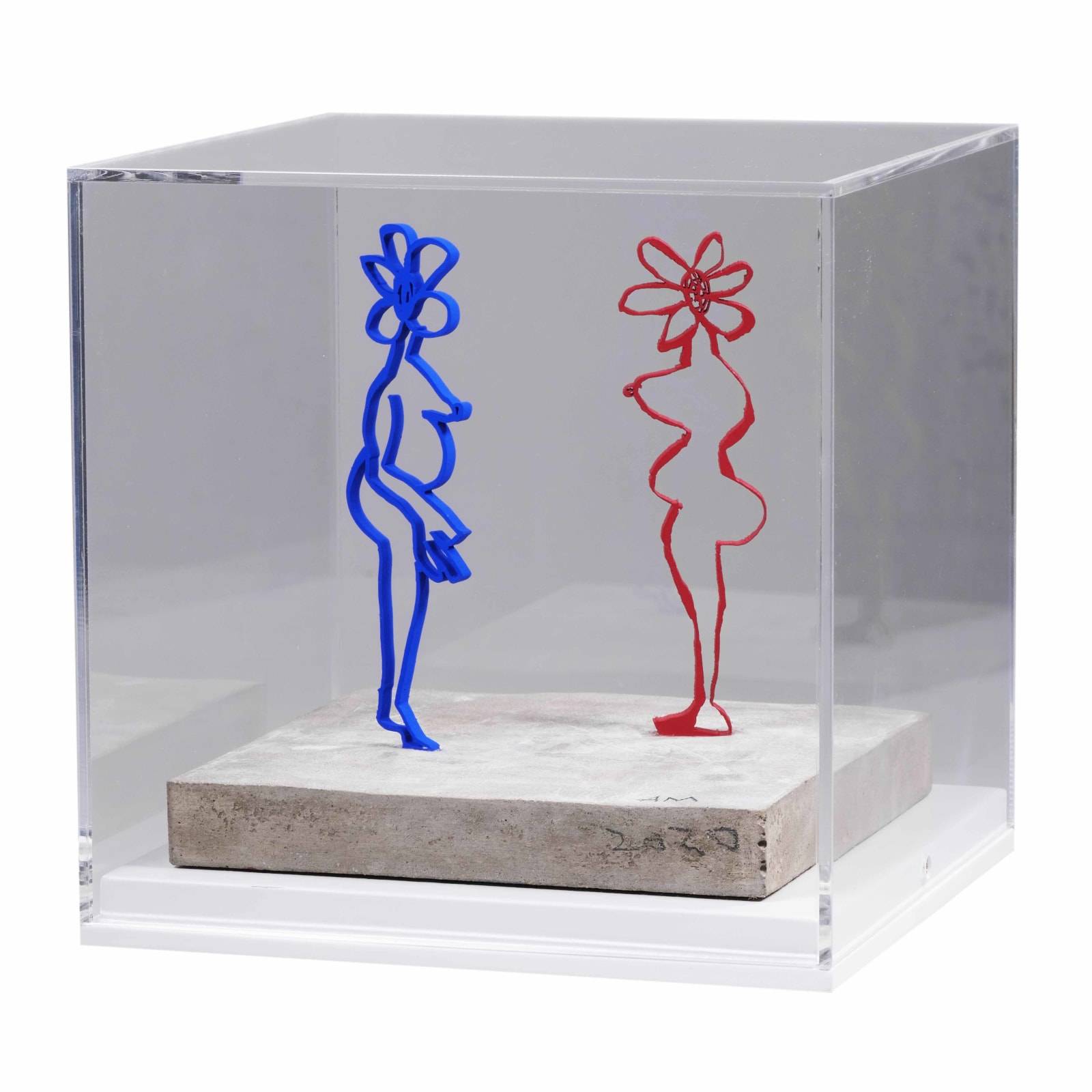 Annie Morris, Ultramarine Blue and Cadmium Red, 2020