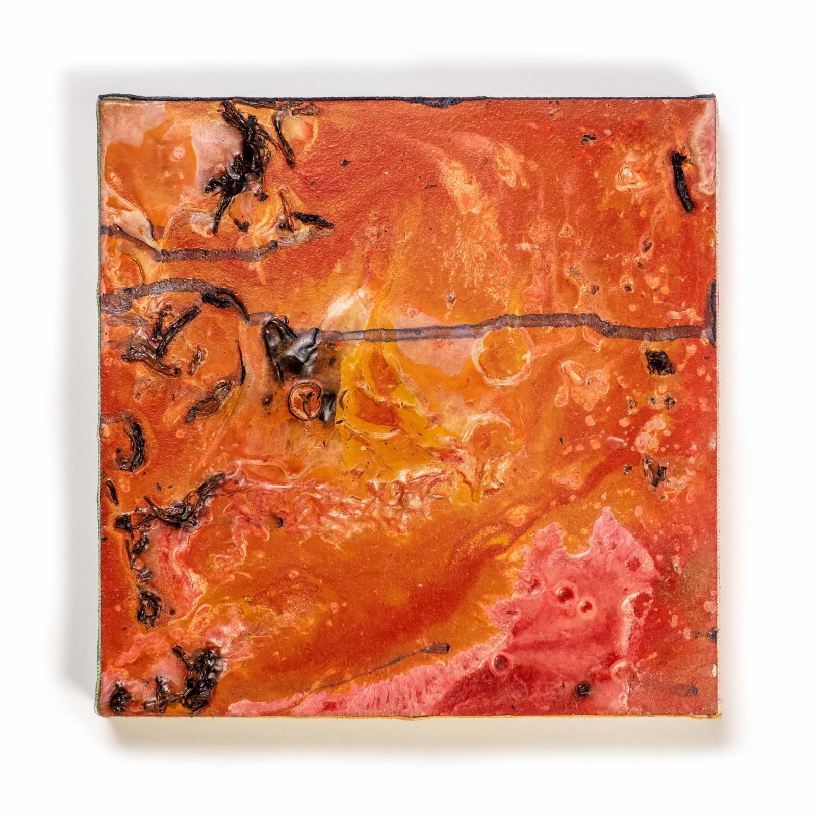 Frank Bowling, Lying Down One , 2022