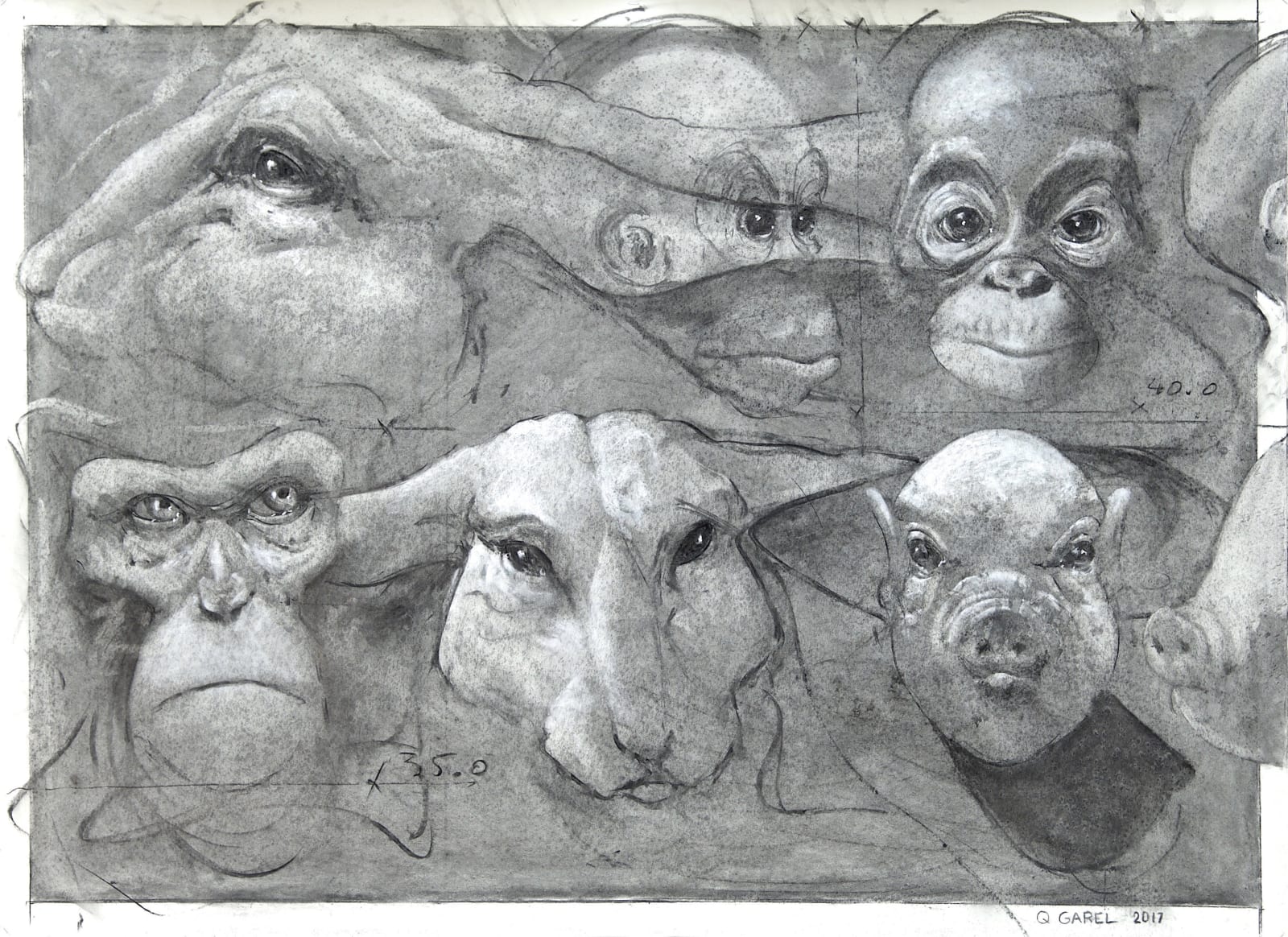 Quentin Garel, Palimpsest II, 2017