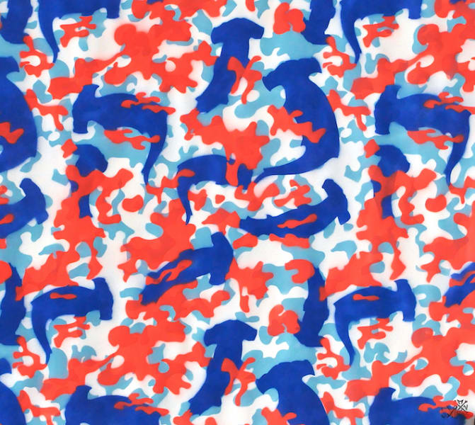 MONK -, Shark Camouflage I, 2017