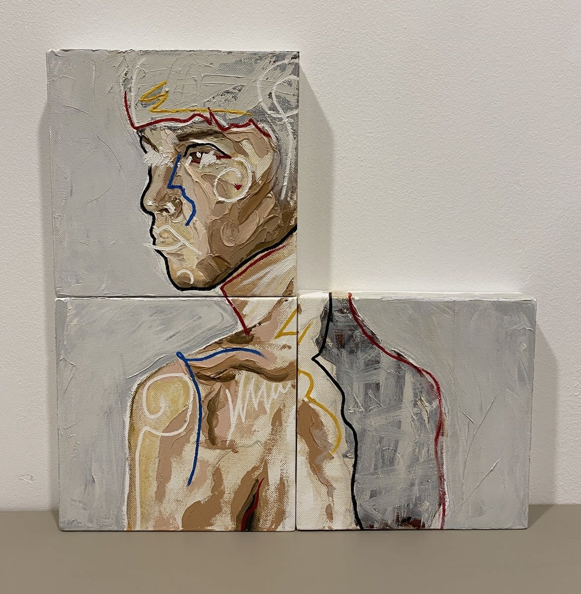 Afiqa A'mran, Dannick Robert Yong (Triptych), 2018