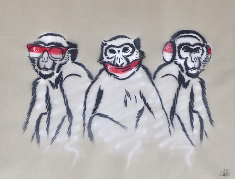 MONK -, 3 Wise Monkeys, 2017