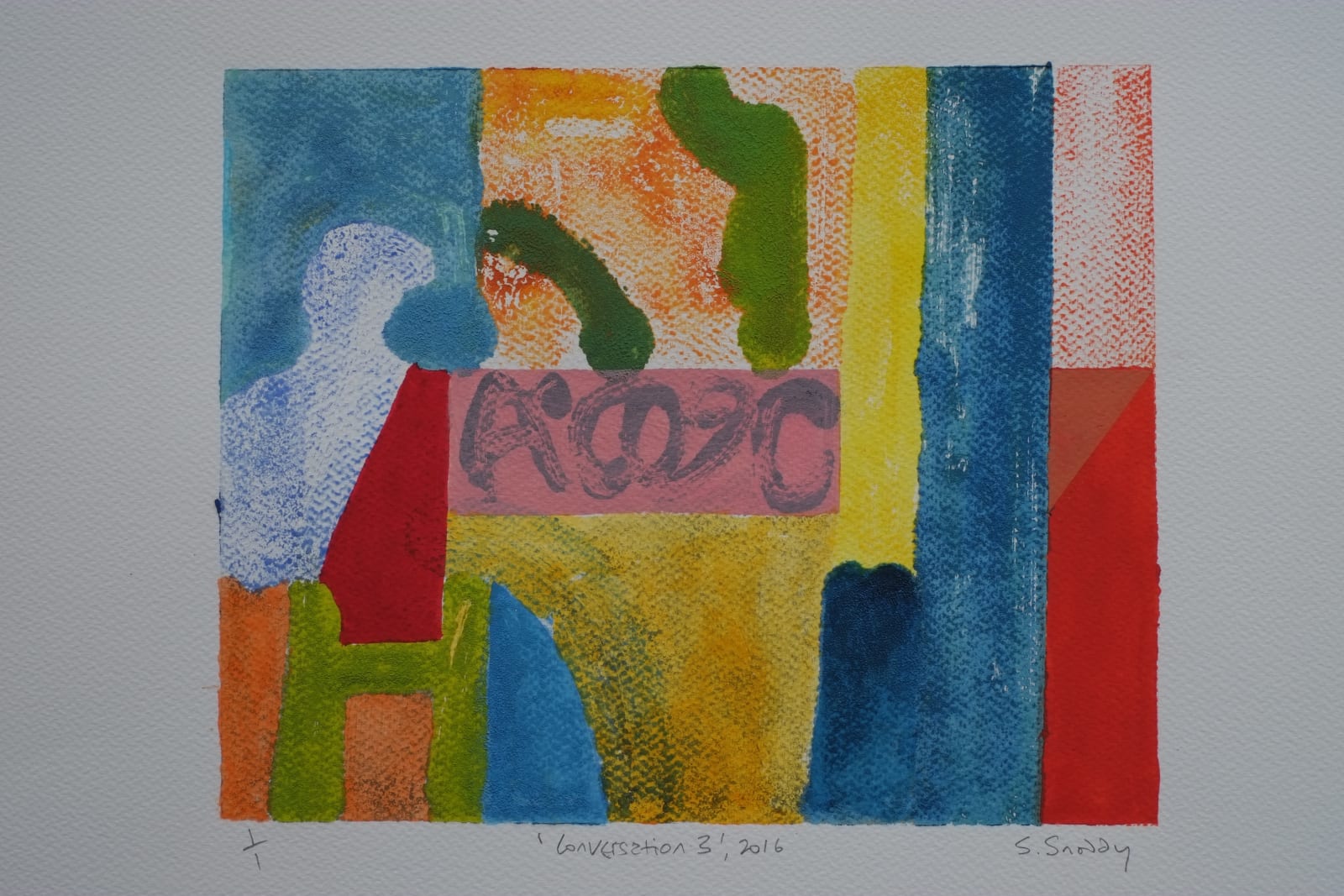 Stephen Snoddy, Conversation 3, 2016