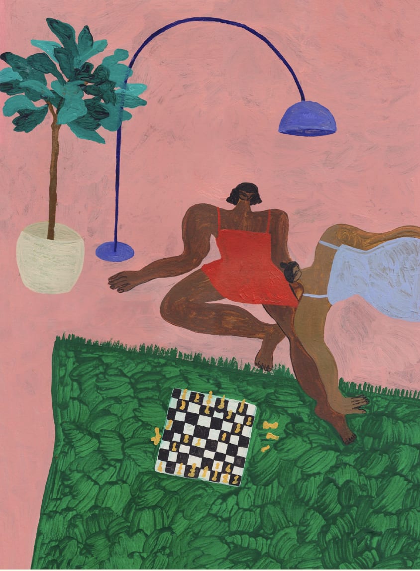 Dina Bukva, Playing Chess, 2021