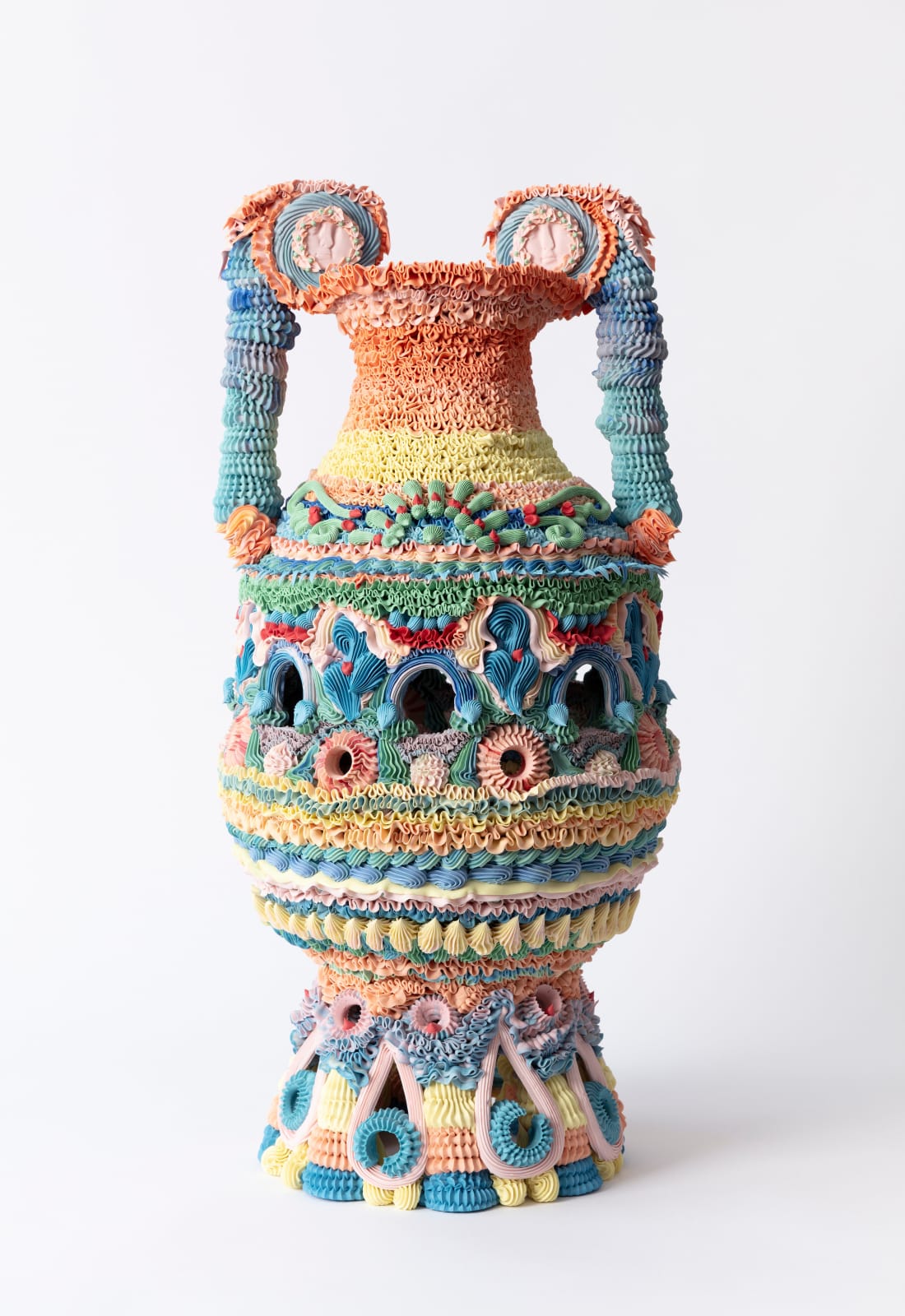 Ebony Russell, Polychrome Volute Krater I, 2025