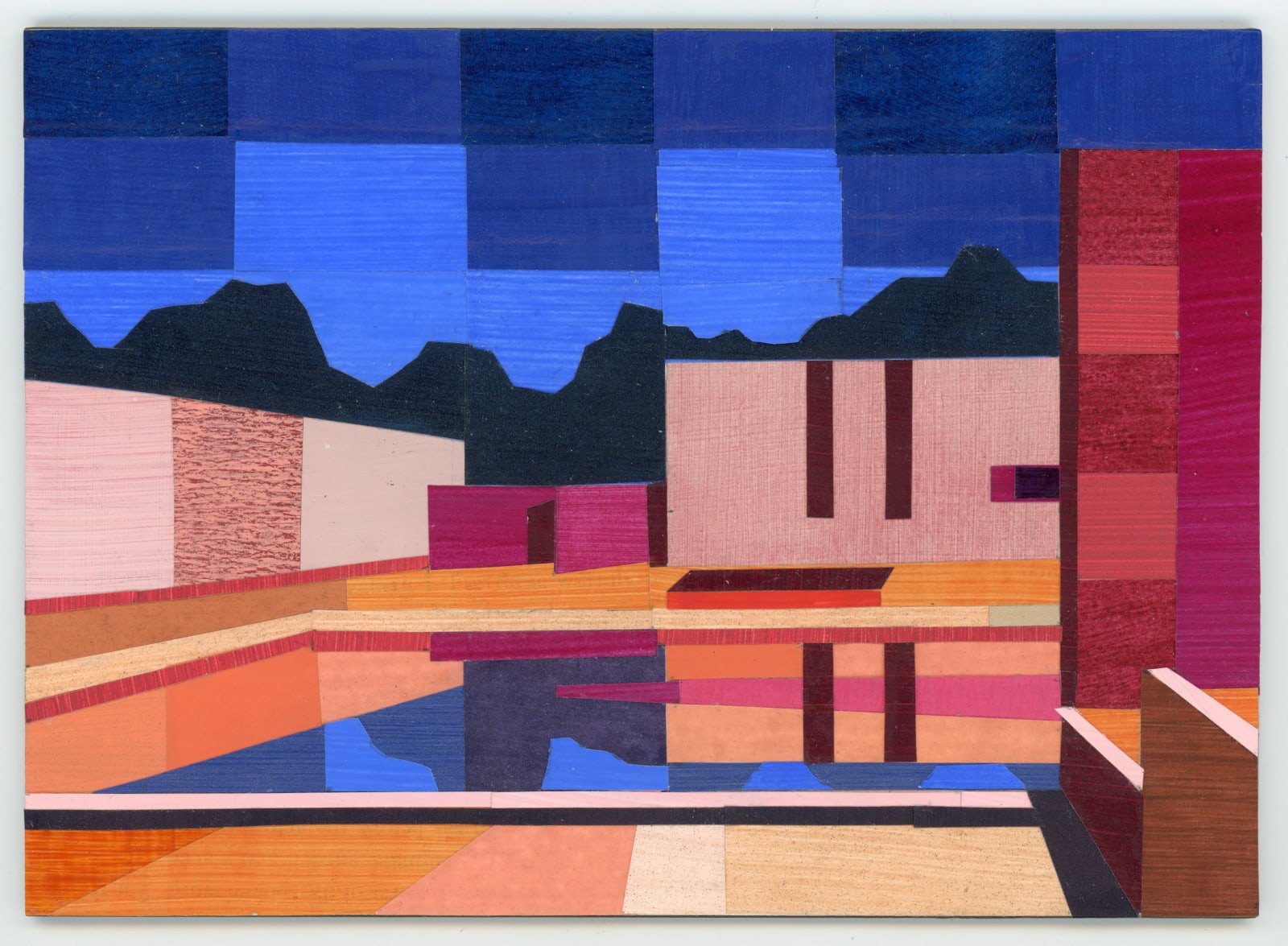 Andy Burgess, Painted Paper Collage, 2025