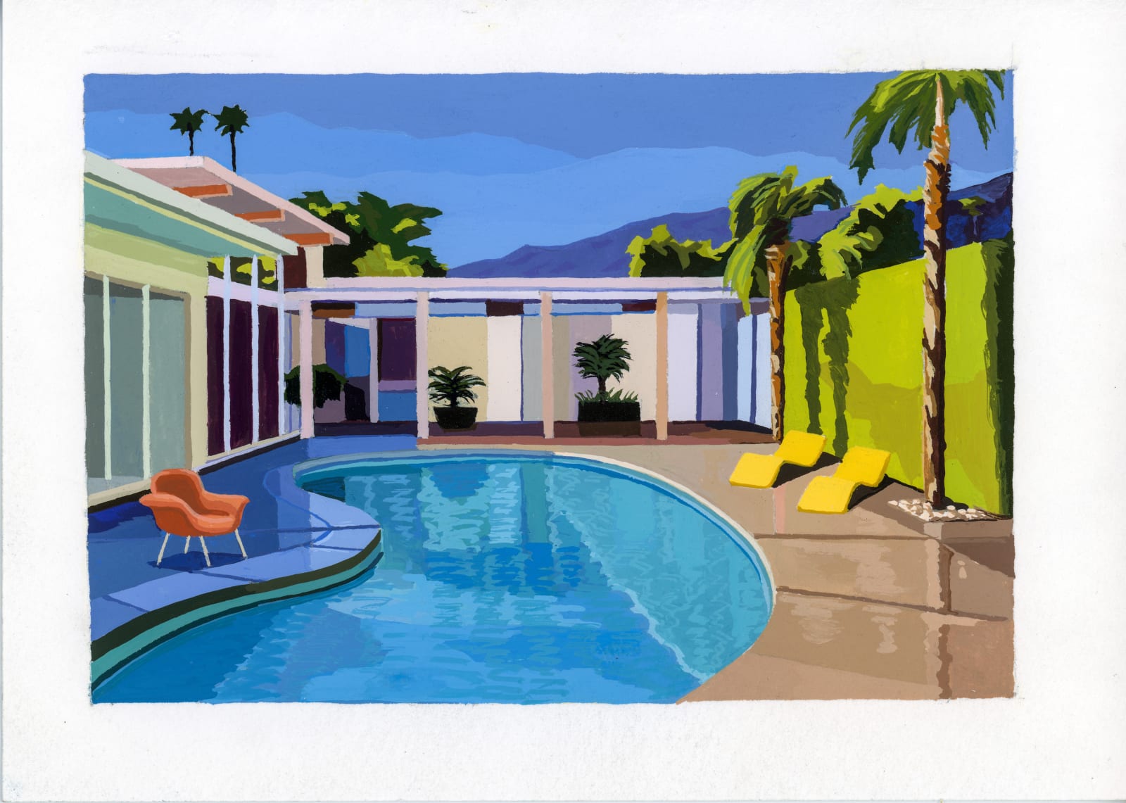 Andy Burgess, Palm Springs Blue, 2021