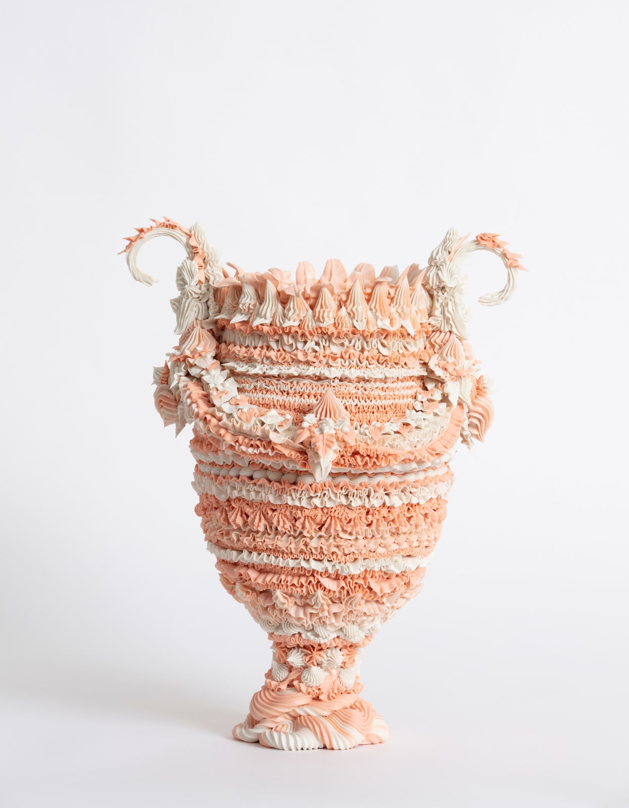 Ebony Russell, Peaches ‘n Cream: Garland Urn, 2025