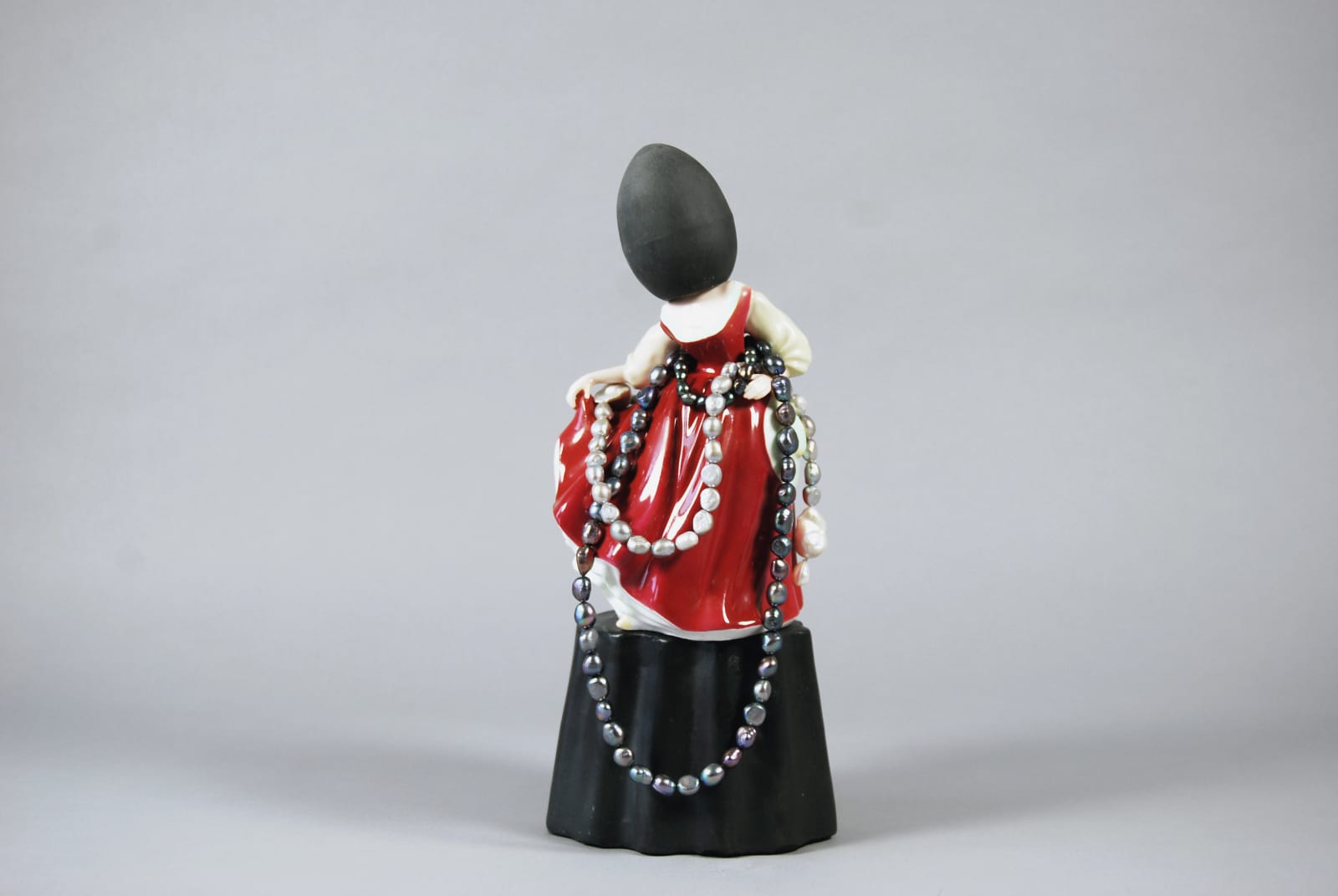 Matt Smith (British), Red Girl with Pearls, 2021
