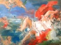 Ghislaine Howard, Study after Titian's 'Rape of Europa', 2015
