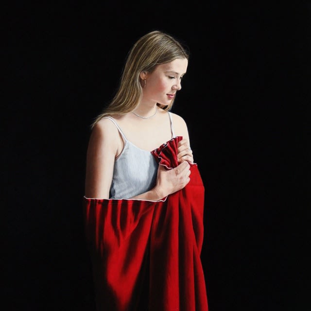 Charles Moxon, Sarah in a Stage Curtain, 2015