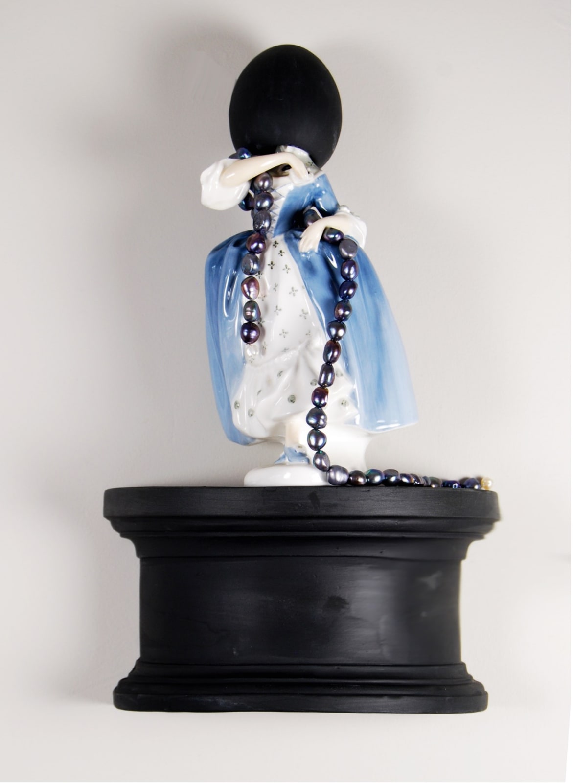 Matt Smith (British), Study in Blue with Black Pearls, 2021