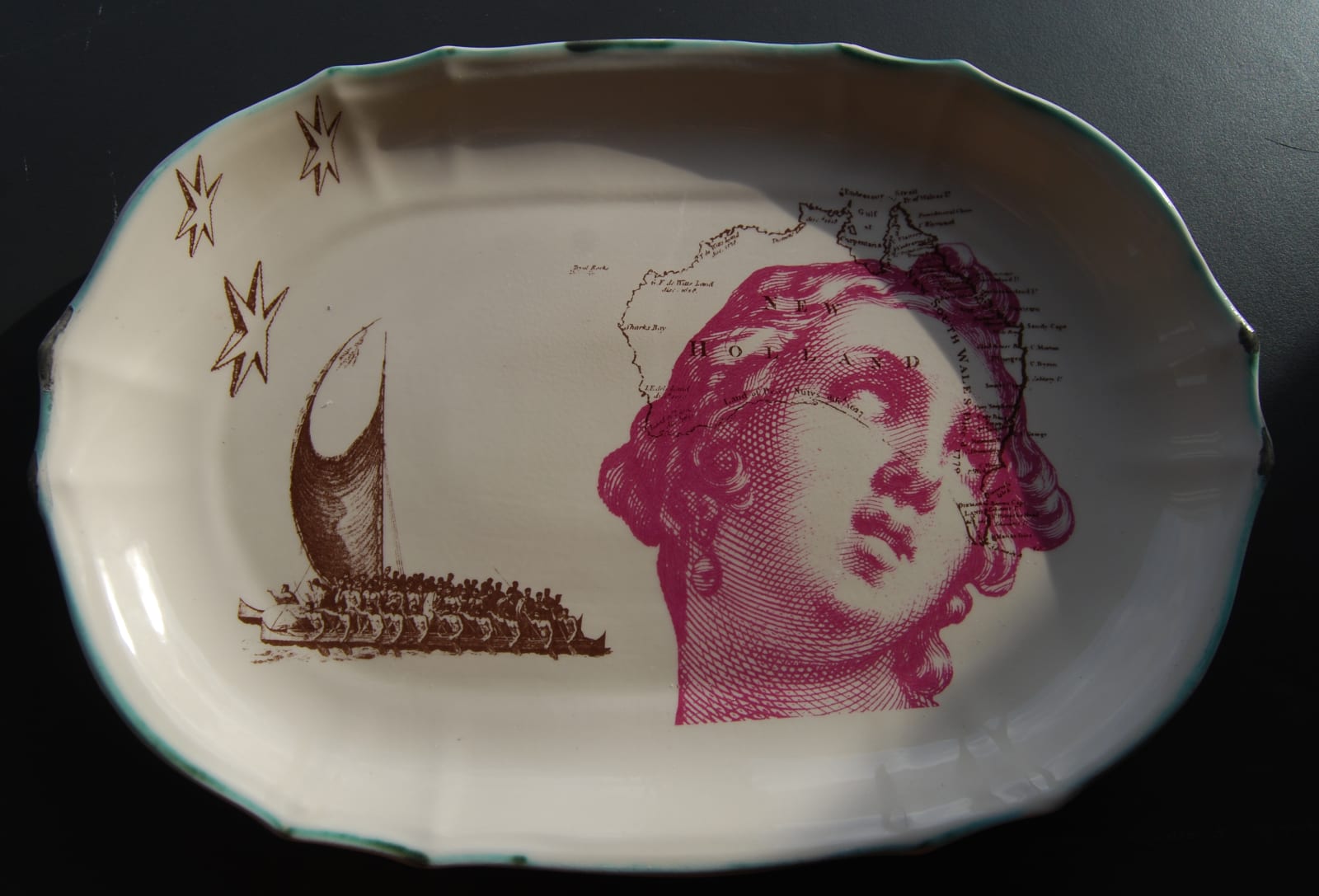 Matt Smith (British), Oval Platter 3, 2022
